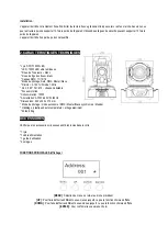 Предварительный просмотр 3 страницы Nicols BIRDY 500 LED User Manual