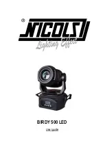 Предварительный просмотр 9 страницы Nicols BIRDY 500 LED User Manual