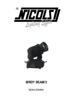 Nicols BIRDY BEAM/3 User Manual предпросмотр