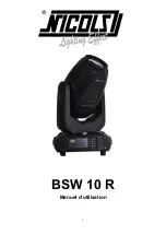 Nicols BSW 10 R User Manual preview