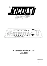 Предварительный просмотр 11 страницы Nicols C 512 J II User Manual