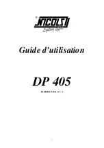 Nicols DP 405 Instruction Manual предпросмотр