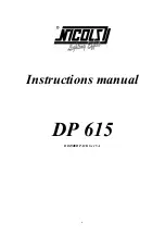 Предварительный просмотр 6 страницы Nicols DP 615 Instruction Manual