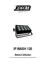 Preview for 1 page of Nicols IP WASH 120 User Manual