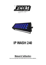 Nicols IP WASH 240 User Manual preview