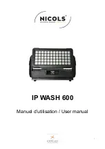 Preview for 7 page of Nicols IP WASH 600 User Manual