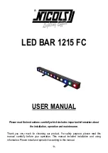 Preview for 14 page of Nicols LED BAR 1215 FC User Manual