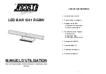 Preview for 1 page of Nicols LED BAR 1241 RGBW User Manual