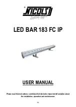 Preview for 15 page of Nicols LED BAR 183 FC IP User Manual