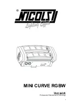 Preview for 8 page of Nicols MINI CURVE RGBW User Manual