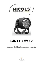 Preview for 10 page of Nicols PAR LED 1210 Z User Manual