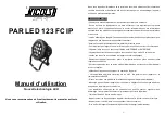 Nicols PAR LED 123 FC IP Quick Start Manual preview