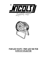 Preview for 1 page of Nicols PAR LED 188 FC User Manual