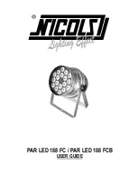 Preview for 6 page of Nicols PAR LED 188 FC User Manual