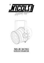 Preview for 1 page of Nicols PAR LED 188 FCB II User Manual