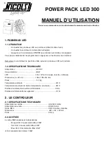 Nicols POWER PACK LED 300 User Manual preview