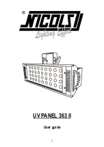 Preview for 8 page of Nicols UV PANEL 363 II User Manual