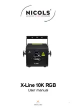 Preview for 15 page of Nicols X-Line 10K RGB User Manual