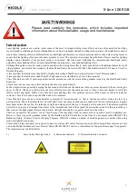 Preview for 18 page of Nicols X-Line 10K RGB User Manual