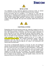 Preview for 3 page of NiCom RSL900 Operator'S And Service Manual