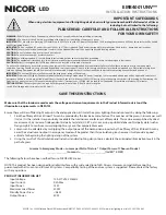 Preview for 1 page of NICOR LED EMB4001UNV Series Installation Instructions