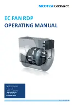 Nicotra Gebhardt EC FAN RDP Operating Manual preview