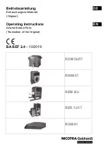 Nicotra Gebhardt FDM F1 Operating Instructions Manual preview