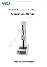 Nidec-Shimpo FGS-220VC Operation Manual preview