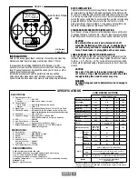 Предварительный просмотр 2 страницы Nidec Avtron AV115 Instructions Manual