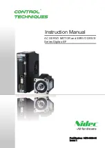 Предварительный просмотр 1 страницы Nidec Control Techniques Digitax-SF DA21223 Instruction Manual