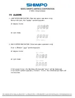 Preview for 10 page of Nidec DT-3011J Instruction Manual