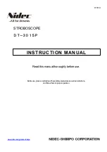 Nidec DT-3015P Instruction Manual preview