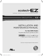 Nidec ECOTECH EZ Installation & Maintenance Manual preview