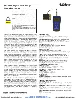 Preview for 1 page of Nidec FG-7000L Operation Manual