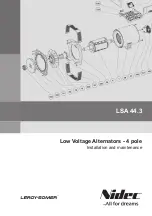 Preview for 1 page of Nidec LAROY-SOMER LSA 44.3 Installation And Maintenance Manual