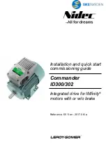 Nidec LEROY-SOMER Commander ID30 Series Installation And Quick Start Commissioning Manual предпросмотр