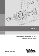 Preview for 1 page of Nidec Leroy-Somer LSA 46.3 Installation And Maintenance Manual