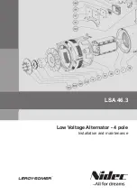 Nidec Leroy-Somer LSA 46.3 Installation And Maintenance Manual предпросмотр