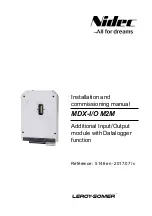 Nidec LEROY-SOMER MDX-I/O M2M Installation And Commissioning Manual предпросмотр