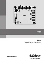 Preview for 1 page of Nidec LEROY-SOMER R120 Installation And Maintenance Manual