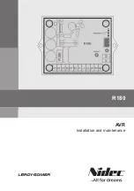 Предварительный просмотр 1 страницы Nidec Leroy-Somer R180 Installation And Maintenance Manual