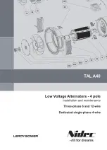 Nidec LEROY-SOMER TAL A40 Installation And Maintenanace Manual preview