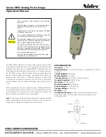 Предварительный просмотр 1 страницы Nidec MFD-02 Operation Manual