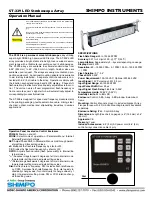 Preview for 2 page of Nidec Shimpo 329BL Operation Manual