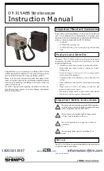 Nidec Shimpo DT-315AEB-NIST Instruction Manual preview