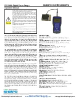 Preview for 1 page of Nidec Shimpo FG-7000L-S-5 Operation Manual