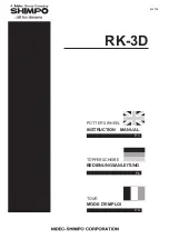 Nidec Shimpo RK-3D Instruction Manual preview