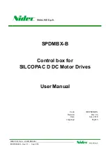 Предварительный просмотр 3 страницы Nidec SPDM CONTROL BOX User Manual