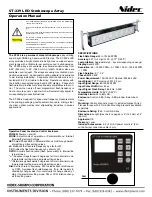 Preview for 1 page of Nidec ST-329 Operation Manual