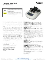 Preview for 1 page of Nidec TNP Series Operation Manual